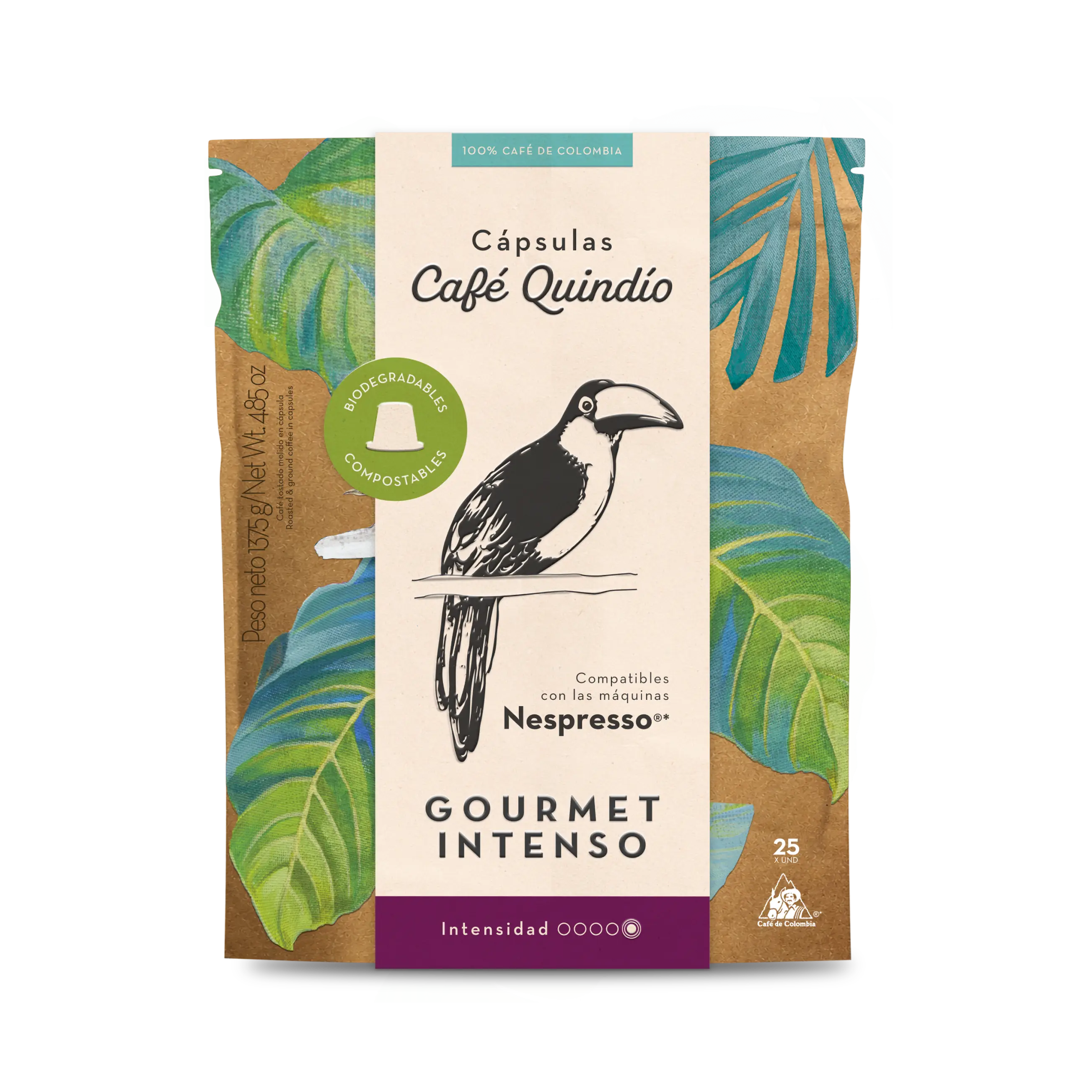 Cápsulas de Café Gourmet Intenso