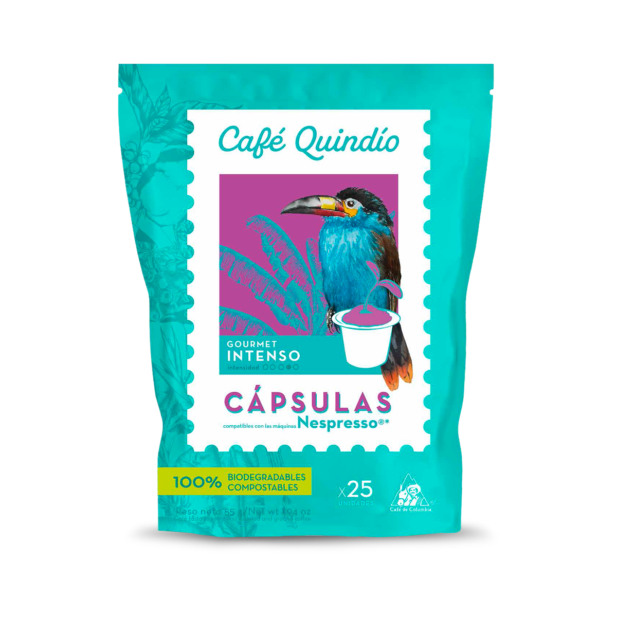 Cápsulas de Café Gourmet Intenso