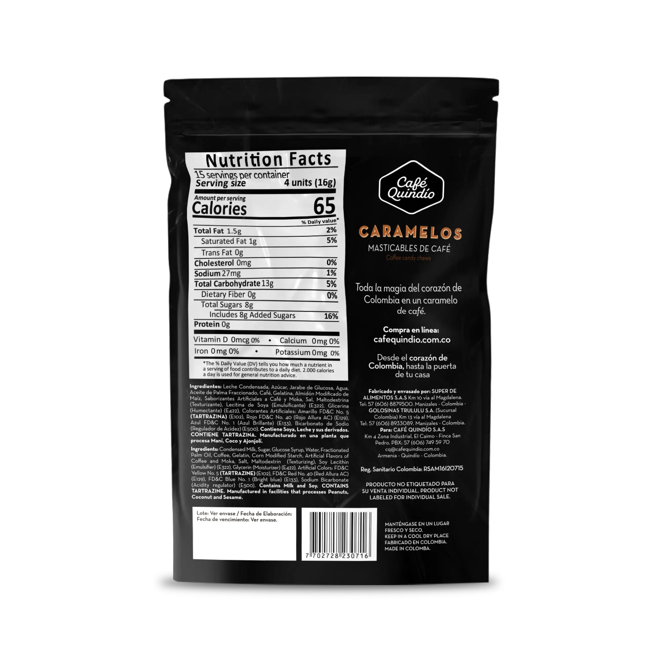 Caramelos Masticables de Café