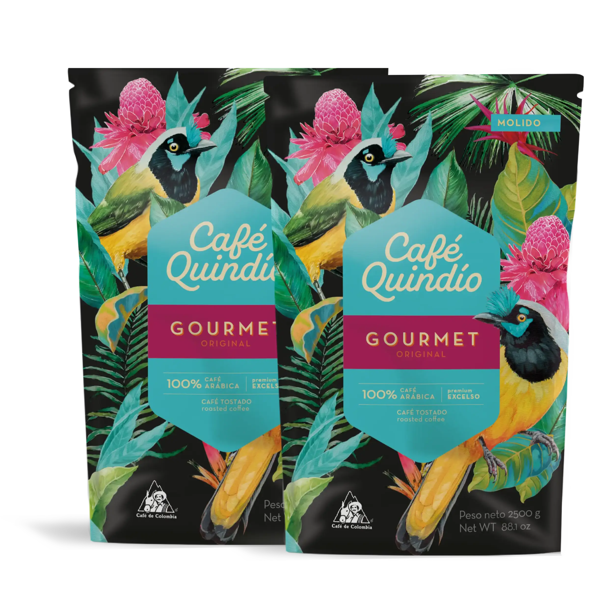 Pack Café Gourmet 2500 g molido x2 unidades
