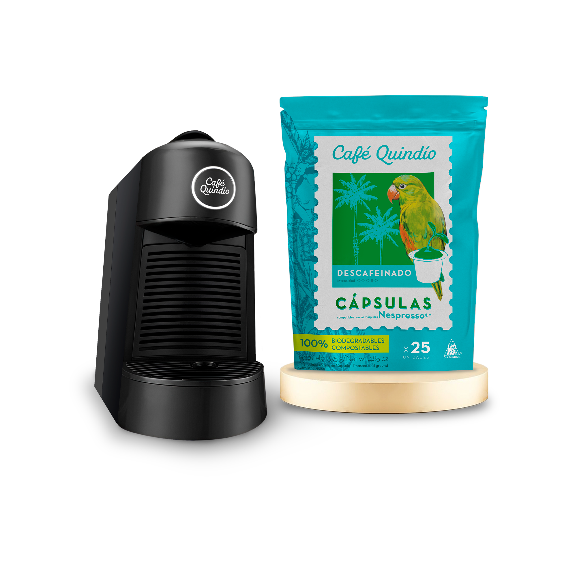 Máquina Cápsulas + Cápsulas Descafeinado