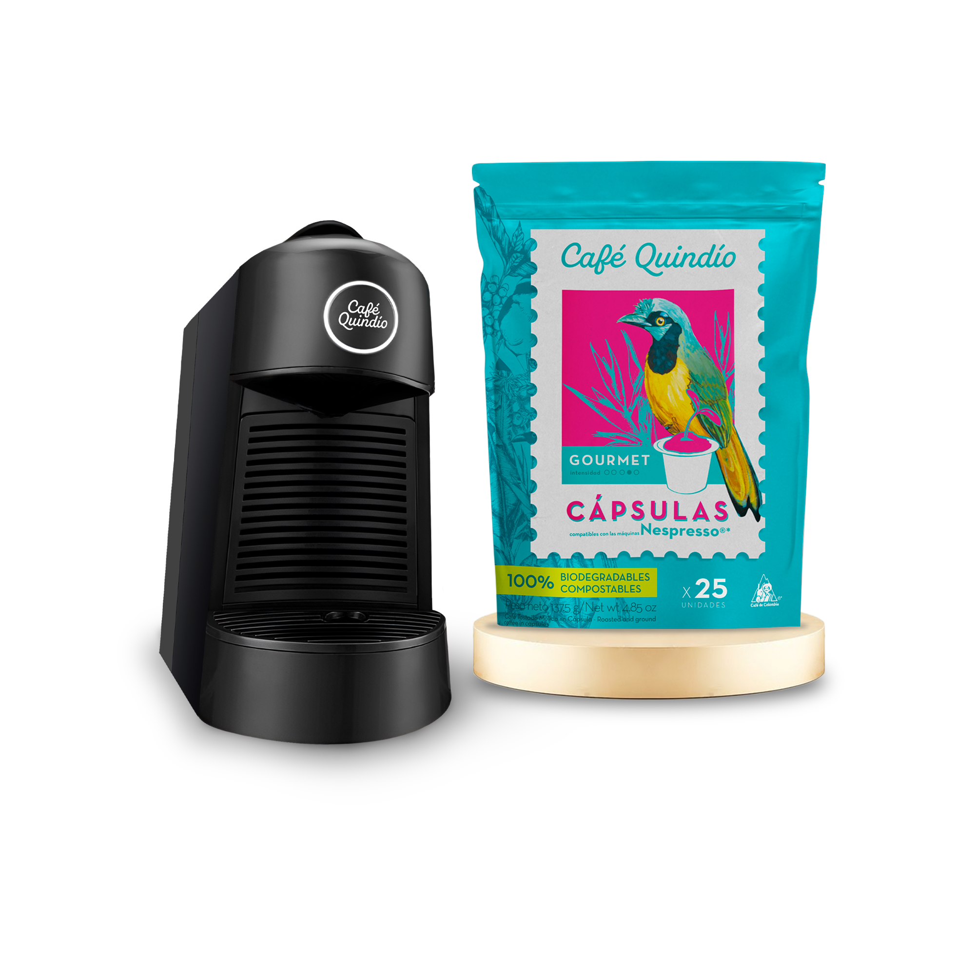 Máquina Cápsulas + Cápsulas Gourmet