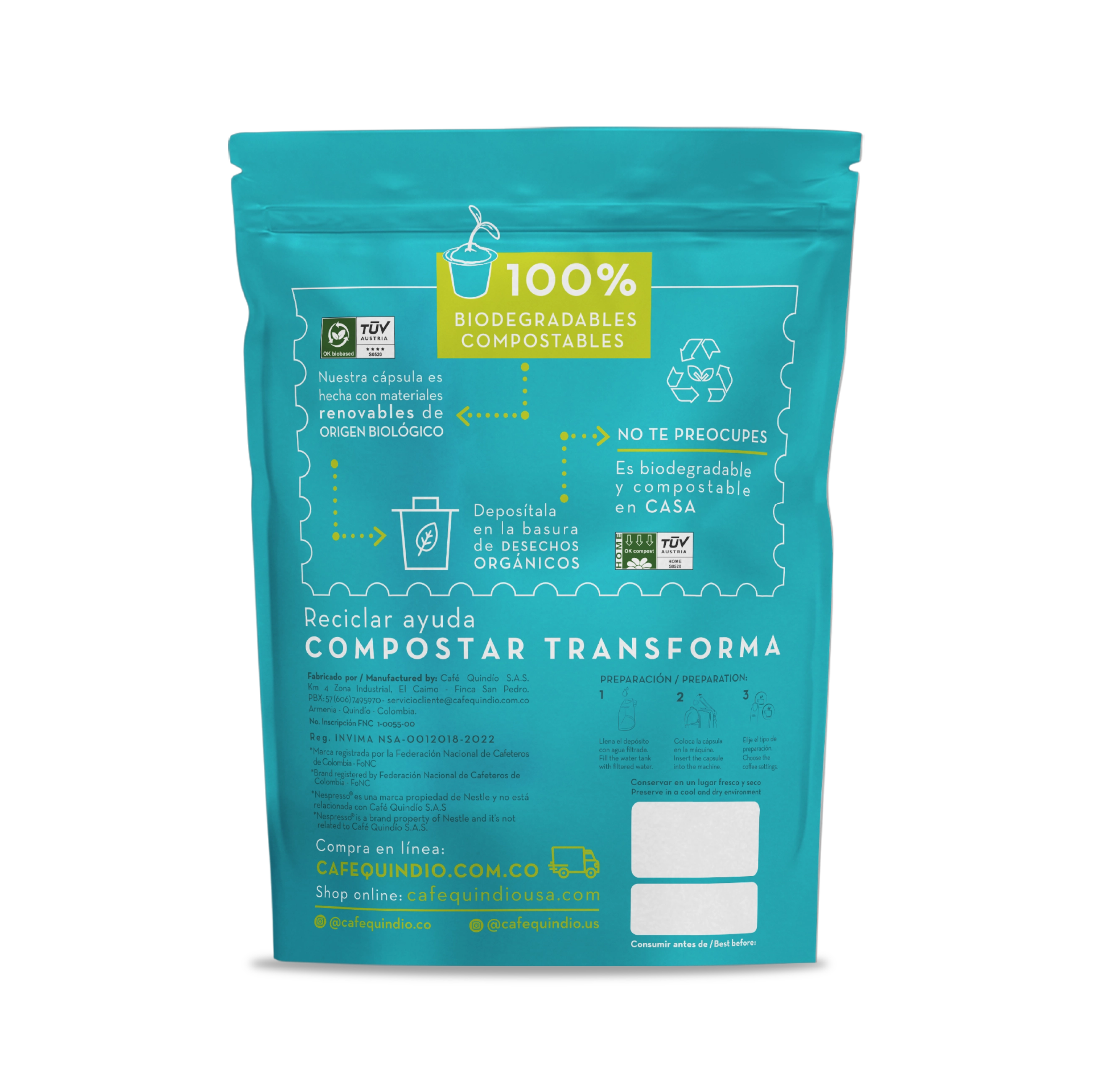 Cápsulas de Café Gourmet