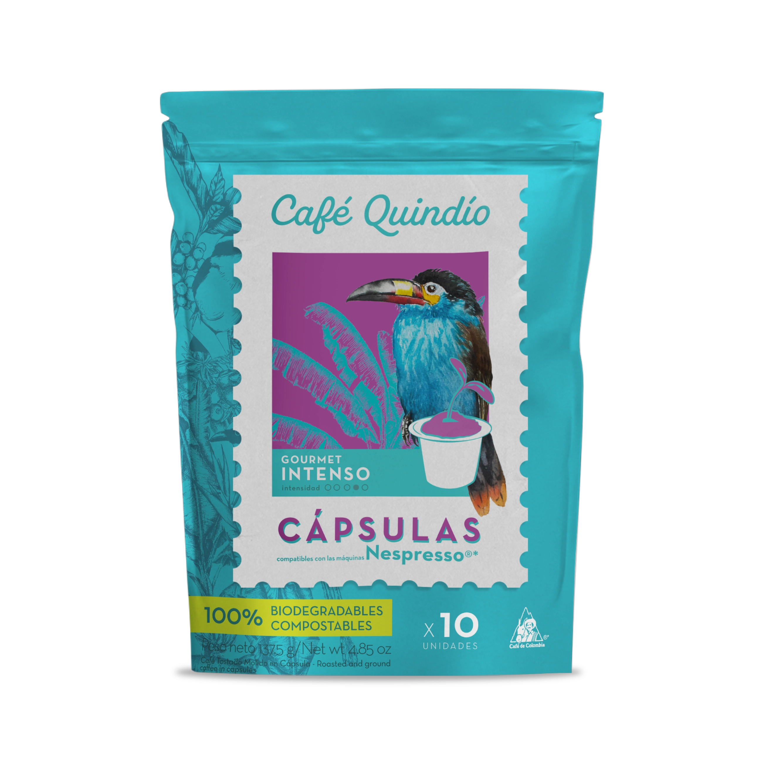 Cápsulas de Café Gourmet Intenso