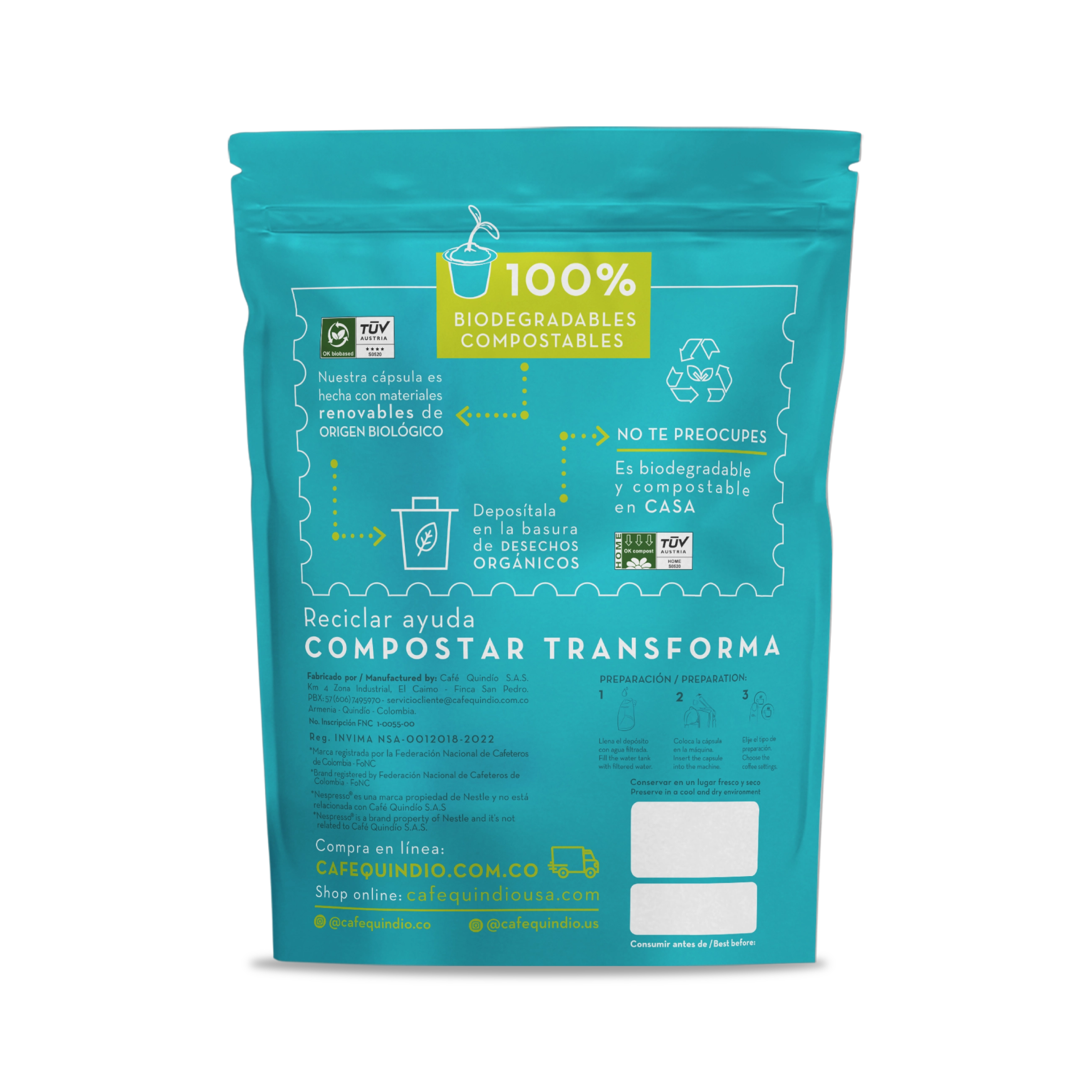 Cápsulas de Café Orgánico